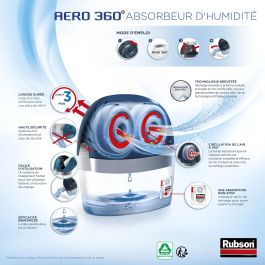 Rubson AERO 360° Absorbente de Humedad 40m²