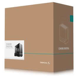 DeepCool Midi CH690 DIGITAL Torre PC Negro ATX micro ATX Mini-ITX ABS SPCC Vidrio Templado Juego