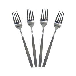 Home Deco Factory Cubertería 16 Piezas Acero Inoxidable Mango Cepillado