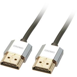 LINDY 41671 Cable HDMI High Speed Slim CROMO 1m Ethernet Negro, Conectores Chapados en Oro, Soporte 3D Precio: 37.6899996. SKU: B13B4RWHJH