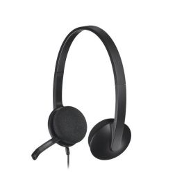 Logitech Auriculares USB H340 con Micrófono con Cancelación de Ruido para Ordenador