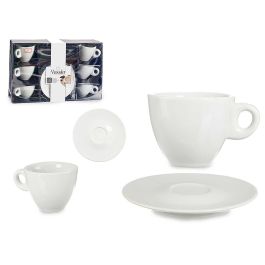 Set 6 Tazas Cafe Porcelana Blanca C Plato 120Ml Vessia 22X8CM (6 Unidades) Precio: 84.95000052. SKU: B17LSE9WEN