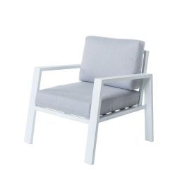 Sillón de jardín Thais 73,20 x 74,80 x 73,30 cm Aluminio Blanco Precio: 289.7949995644. SKU: S8700111