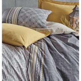 Juego de Cama: 1 Funda Nórdica 220x240 cm y 2 Fundas Almohada 60x60 cm - 100% algodón - Gris - ASI8683342456500