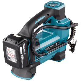 Makita DMP181Z Compresor de aire sin batería, 11,1 bar, 22 l/min, para Bicicleta, Negro, Azul