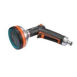 Gardena Pistola Multiusos Premium de Metal Resistente con 5 Chorros (lluvia, aireado, concentrado, niebla, plano), Anti-Heladas y Mango Ergonómico Precio: 46.49999992. SKU: B144G89Q5R