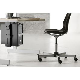 Neomounts Nm-Cpu100Black Soporte CPU PC Giratorio Bajo Escritorio y Pared Ajustable Dimensiones (Alto 30-53cm / Ancho 9-20cm) Negro