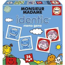 Educa EDU8412668196261 Juego de Memoria Identic Monsieur Madame Precio: 22.49999961. SKU: B1HZSB4C9V