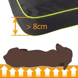 Ferplast FER8010690106458 Cojín para perro Polo Negro 65 x 40 x 8 cm Funda impermeable y desenfundable