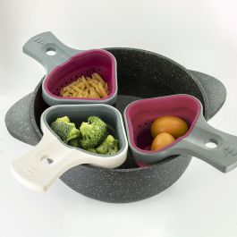 Cook Concept Cesta para Cocinar Retráctil de Silicona para Cocinar y Escurrir Alimentos