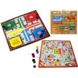 Tablero de madera parchis 4 y oca con accesorios 40,5x40,5x1,2 cm Precio: 9.5000004. SKU: S2406678