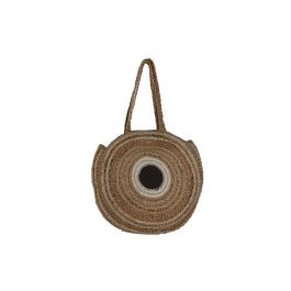 Bolso Mediterraneo DKD Home Decor Crema Marron 11 x 36 x 36 cm (2 Unidades) Bolso Mediterraneo DKD Home Decor Crema Marron 11 x 36 x 36 cm (2 Unidades)