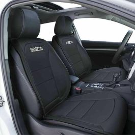 Abc SPCS424BK Respaldo Universal para Asiento Delantero de Coche - Confort Acolchado Negro Poliéster PVC, Durable y Fácil Limpieza
