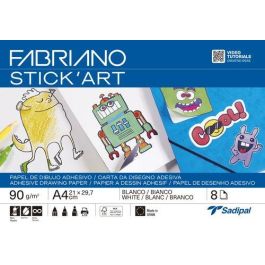 Laminas Dibujo Fabriano Adhesivas Stick Art A4 90G Blanco Paquete De 8 Precio: 4.90000027. SKU: B15RHXJ4CT