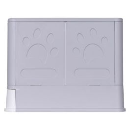 Arenero para Gatos Diamentiq Yoko Blanco Gris Plástico