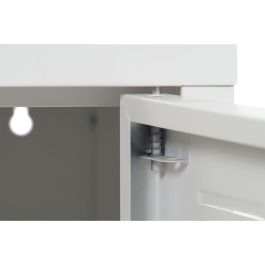 DKD Home Decor Mueble TV Vintage Blanco Metal 120 x 40 x 58 cm