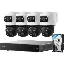EUFY S4 Max Sistema de Seguridad NVR, 8 Canales, 3840 x 2160, 2 TB + 16 TB HDD, Negro/Gris/Blanco Precio: 1772.5169. SKU: B14V5FJ4PC