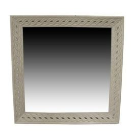 Espejo de pared Home ESPRIT Blanco Natural Madera de mango Romántico 92 x 6 x 92 cm Precio: 138.5000001. SKU: B16M6KLNLF