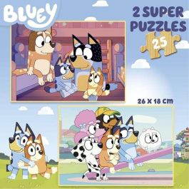 Puzzle de madera 2x25 piezas bluey