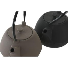 Tetera Oriental DKD Home Decor Beige Negro 15 x 19.5 x 17 cm (2 Unidades) Tetera Oriental DKD Home Decor Beige Negro 15 x 19.5 x 17 cm (2 Unidades)