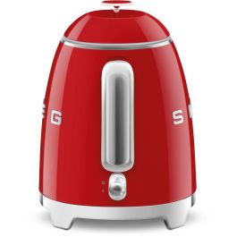 Smeg KLF05RDEU Mini Tetera Eléctrica 0.8L 1400W Rojo Acero Inoxidable, Hervidor de Agua Filtrado