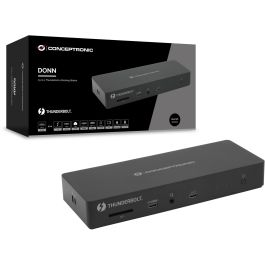 Conceptronic Docking USB-C 13-en-1 con 1xHDMI, 2xThunderbolt, 2xUSB-A 3.2, 2xUSB-C, Audio, PD96W, 1xRJ45 2.5GbE