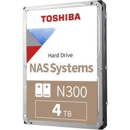 Toshiba HDWG740EZSTC Disco duro interno N300 4TB 7200RPM 512MB SATA III 3.5" para NAS Retail