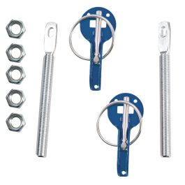 Occ Motorsport Cierres Capot Competición Azul OCCRC002 Acero Inoxidable