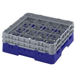 CAMBRO - 16S434-186 - Cesta de lavado 16 comp. 2 alturas - 10,9 cm Ø máx. - alt. máx. 13,5 cm - 50 x 50 x 18,4 cm - Azul marino Precio: 56.50000015. SKU: B1GNH37Q3V