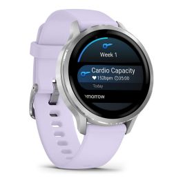Garmin Venu 4 Smartwatch 41mm Silicona Gris/Plata Lavanda