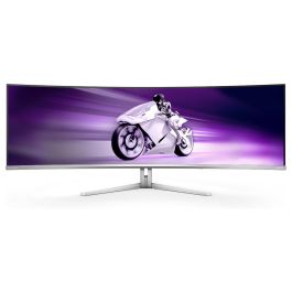 Philips Evnia 8000 49M2C8900/00 Monitor Gaming Curvo 48.9" (124.3cm) Dual QHD 5120x1440 QD-OLED 240Hz, G-SYNC, FreeSync Premium Pro, 2xHDMI 2.1, DP 1.4, USB-C 90W, Blanco