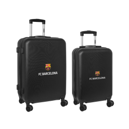 Juego de Maletas F.C. Barcelona + mediano 24 Trolley Negro 40 x 63 x 26 cm (2 Piezas) Precio: 167.49999992. SKU: B1KMJXB6B6