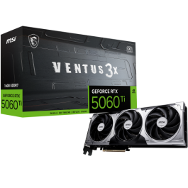 MSI VENTUS GeForce RTX 5060 TI 16G GDDR7 3X OC NVIDIA 16 GB, PCI Express x16 5.0, 3 Ventiladores, Overclocked Precio: 519.58999983. SKU: B15LHQXHAF