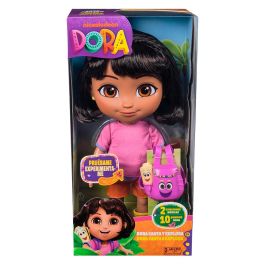 Spin Master 6073379 Dora La Exploradora Canta y Explora - Muñeca Articulada con Canciones y Frases Bilingües, Accesorios, +3 Años