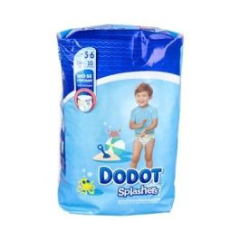 Dodot SPLASHERS Bañador Pañal Desechable Antihinchazón, Comodidad y Seguridad en el Agua Talla 5-6 + 14 kg 10 unidades Precio: 4.88999962. SKU: B1DGJBPQR4
