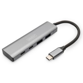Digitus Hub USB-C 4 Puertos 3.1 (2x USB-A, 2x USB-C) Gris Aluminio 10000 Mbit/s Cable Integrado Precio: 47.98999997. SKU: B1FJRA2QLQ