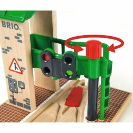 Brio World 33674 Estación de Control y Derivación con Semáforo para Trenes de Juguete