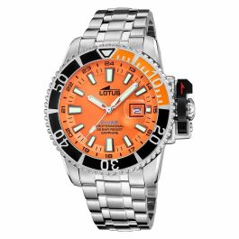 Reloj Hombre Lotus LOTUS Naranja Plateado