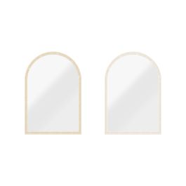 DKD Home Decor Espejo Scandi Beige Natural 95 x 65.5 cm (2 Unidades) Precio: 100.49999971. SKU: B1HZSQK9JZ