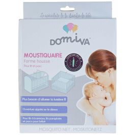 Domiva Mosquitera Funda Adaptable para Cunas 60x120 y 70x140 cm, 100% Poliéster, Cremallera que Brilla en la Oscuridad, Blanco