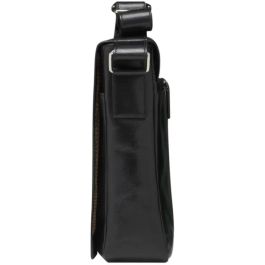 dbramante1928 MARSELISBORG-14IN-BLACK (2ND) Bandolera para portátil de 14 pulgadas, Cuero de grano entero, Negra, Unisex, Resistente al polvo y rayones