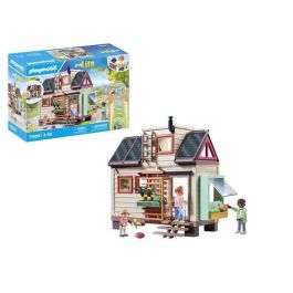 Playmobil 71509 Casa Pequeña My Life Tiny House Sostenible Amueblada con Cocina, Baño y Habitaciones para Familia +4 Años