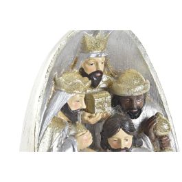DKD Home Decor Nacimiento Navidad Tradicional Dorado Plateado Resina y Purpurina 10.5x19x11.5 cm DKD Home Decor Nacimiento Navidad Tradicional Dorado Plateado Resina y Purpurina 10.5x19x11.5 cm