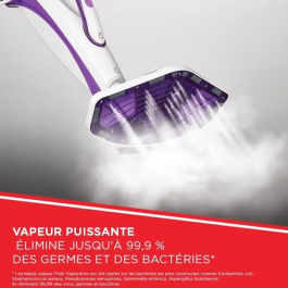 Polti SV440_Double Mopa a Vapor + Limpiador de Manos, Autonomía Ilimitada, 1500W, Lista en 15 Segundos, Púrpura