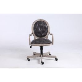 DKD Home Decor Silla de Oficina Marron Oscuro y Negro 50 x 88 x 52 cm con Ruedas y Ajuste de Altura Precio: 199.58999973. SKU: B18BCXPFXZ