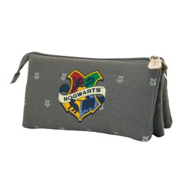 Estuche Portatodo Triple HS Greyly Harry Potter Gris Estuche Portatodo Triple HS Greyly Harry Potter Gris