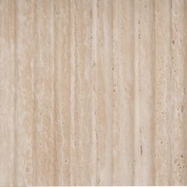 Mesa Comedor Beige Piedra Mdf Decoración 90 X 90 X 76 cm