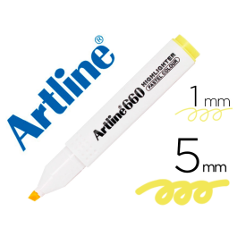 Artline Rotulador Fluorescente EK-660 Amarillo Pastel Punta Biselada Trazo 1-5 mm Precio: 14.7899994. SKU: B1E85D9N29