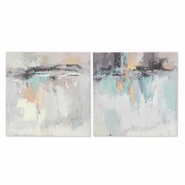 Cuadro Moderno DKD Home Decor Multicolor 2.5 x 60 x 60 cm (2 Unidades) Precio: 16.50000044. SKU: B19KES2AGA