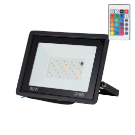Proyector LED RGBW 50W con Mando a Distancia para Exterior Precio: 18.99000015. SKU: B1KKB9K56X